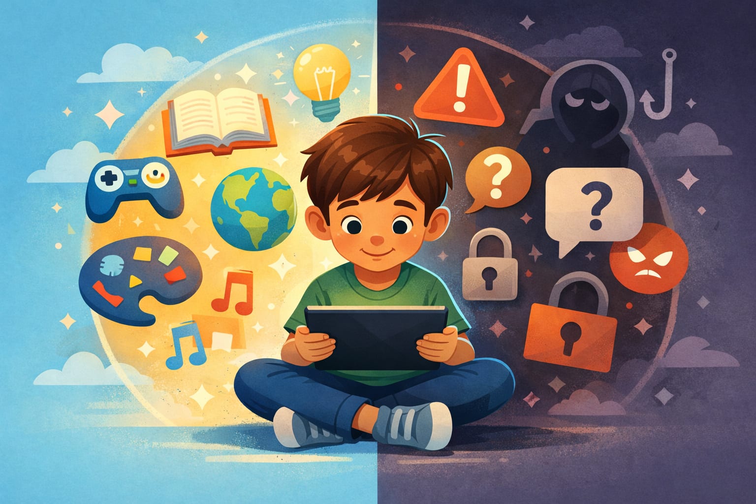 Топ основных онлайн-угроз для детей и как объяснить их простыми словами